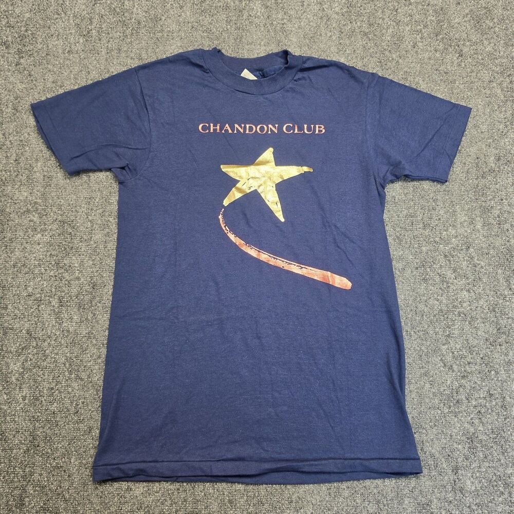 Vintage 80s 90s Hanes Beefy-T Chandon Club Wine Single Stitch T-Shirt Sz M USA